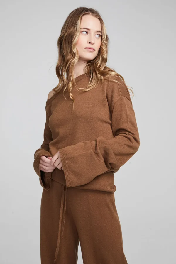 Shop Dani Deep Taupe Long Sleeve Women Loungewear