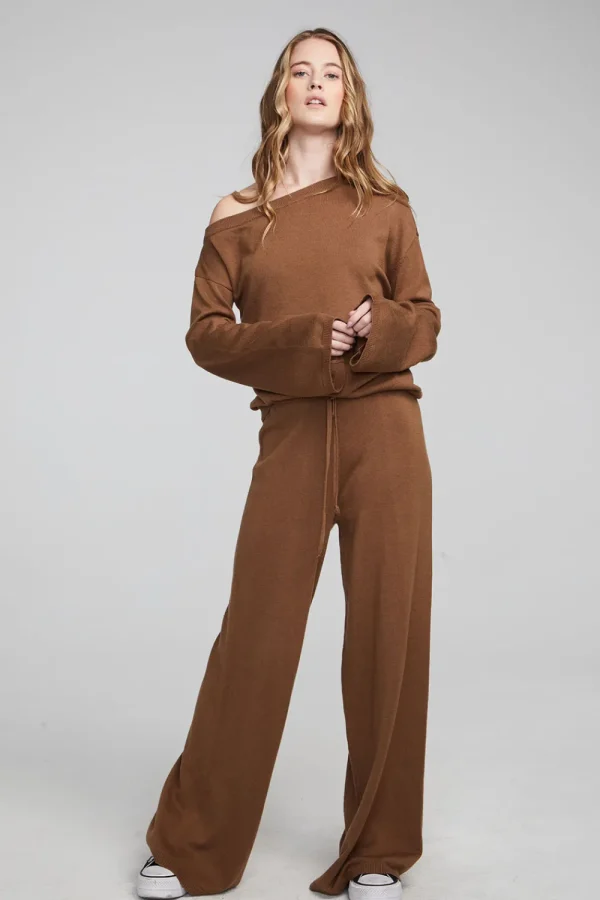 Shop Dani Deep Taupe Long Sleeve Women Loungewear
