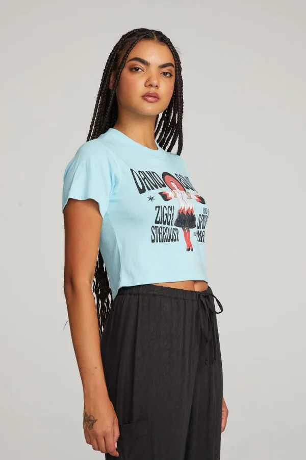 Clearance David Bowie Ziggy Stardust Crop Tee Women Loungewear | Music