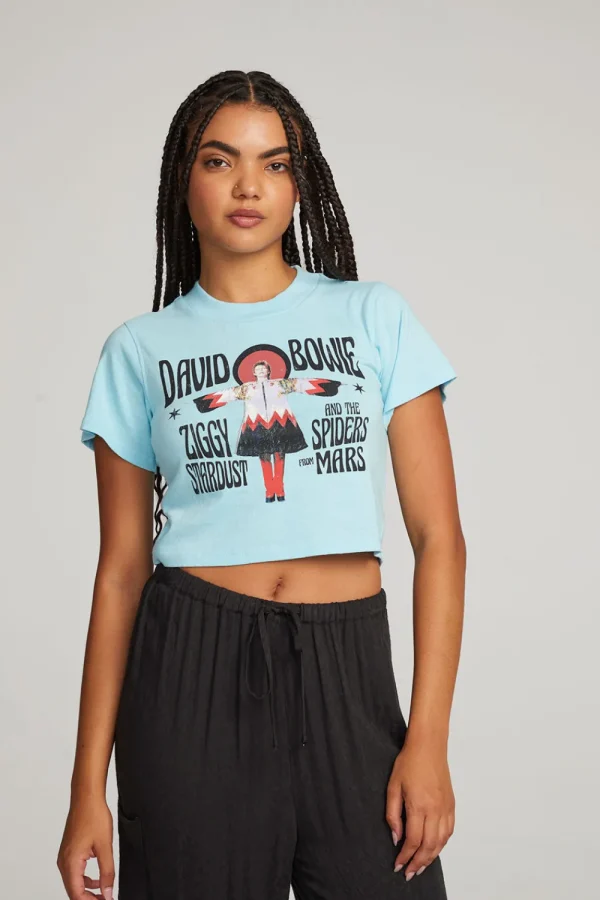 Clearance David Bowie Ziggy Stardust Crop Tee Women Loungewear | Music