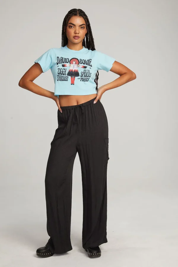 Clearance David Bowie Ziggy Stardust Crop Tee Women Loungewear | Music