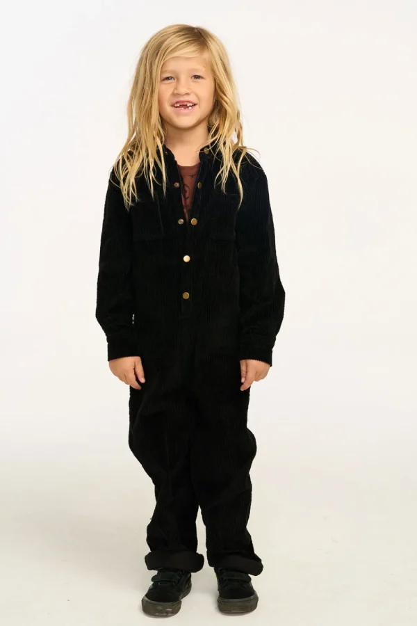 Discount David Raven Black Corduroy Jumpsuit Kids/BOY Boys