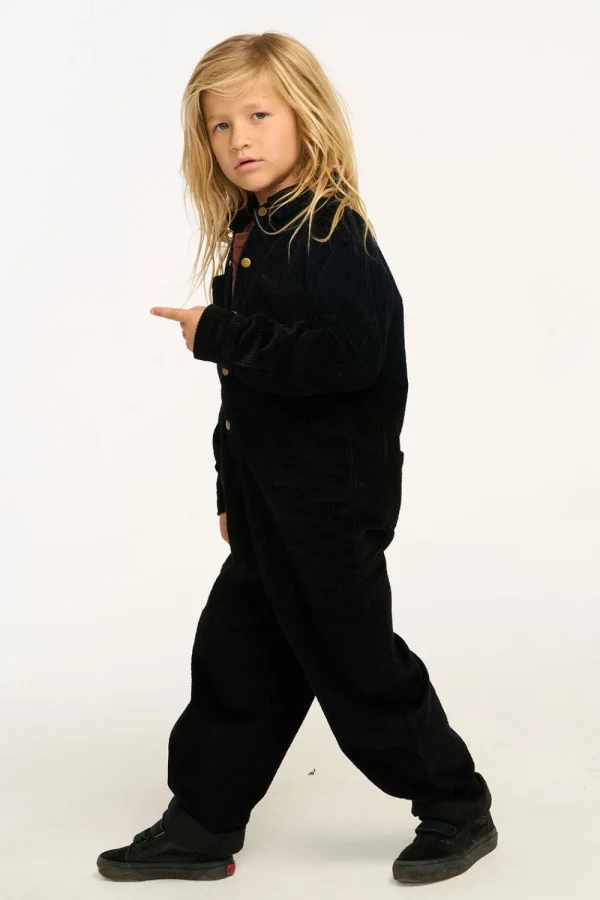 Discount David Raven Black Corduroy Jumpsuit Kids/BOY Boys