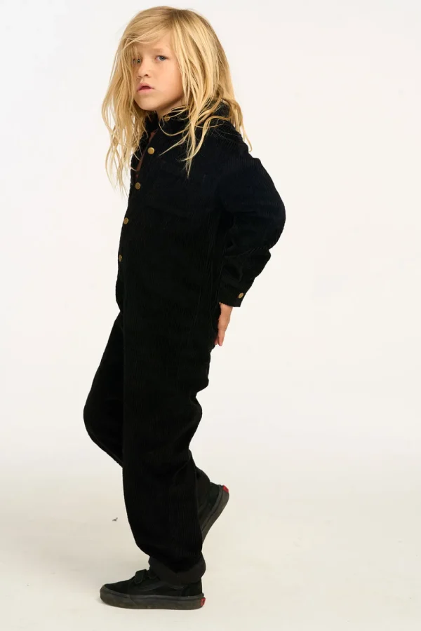 Discount David Raven Black Corduroy Jumpsuit Kids/BOY Boys