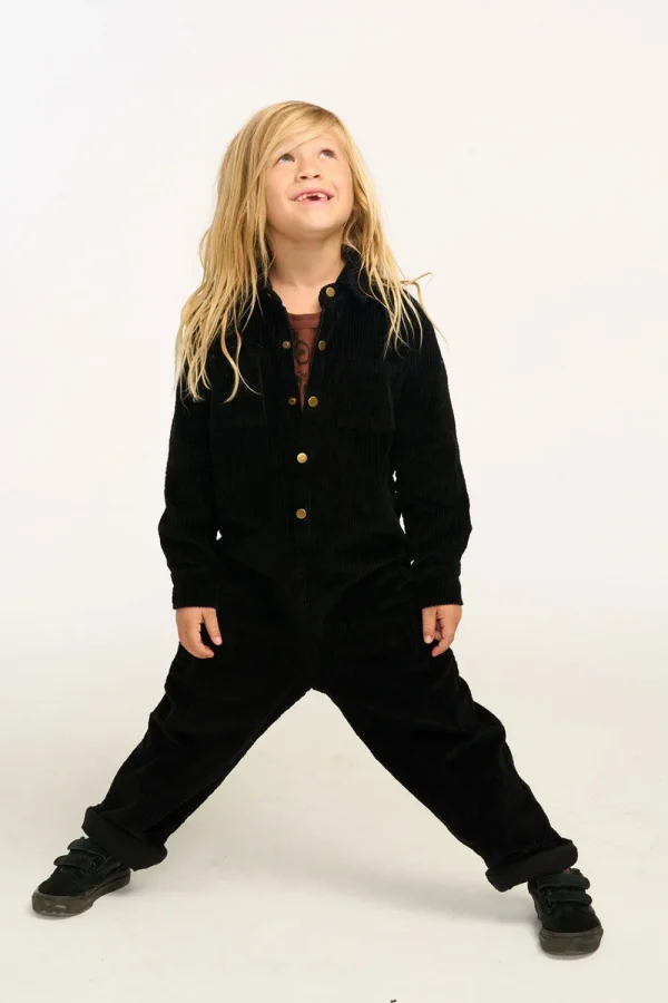 Discount David Raven Black Corduroy Jumpsuit Kids/BOY Boys