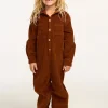 Best David Walnut Brown Corduroy Jumpsuit Kids/BOY Boys