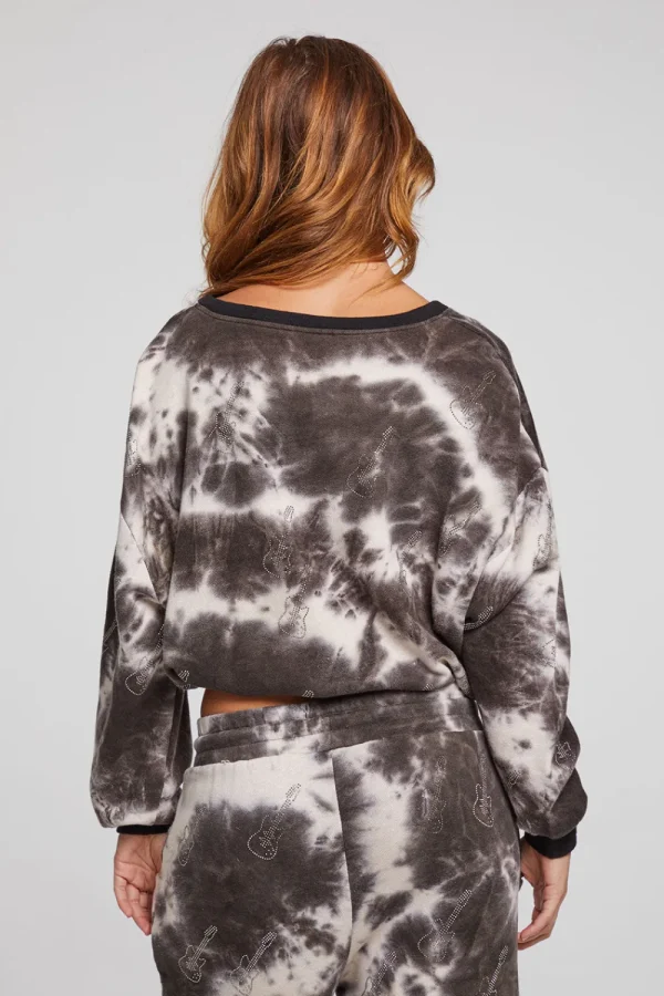 Clearance Diamond Rock Cropped Pullover Women Loungewear | Graphics