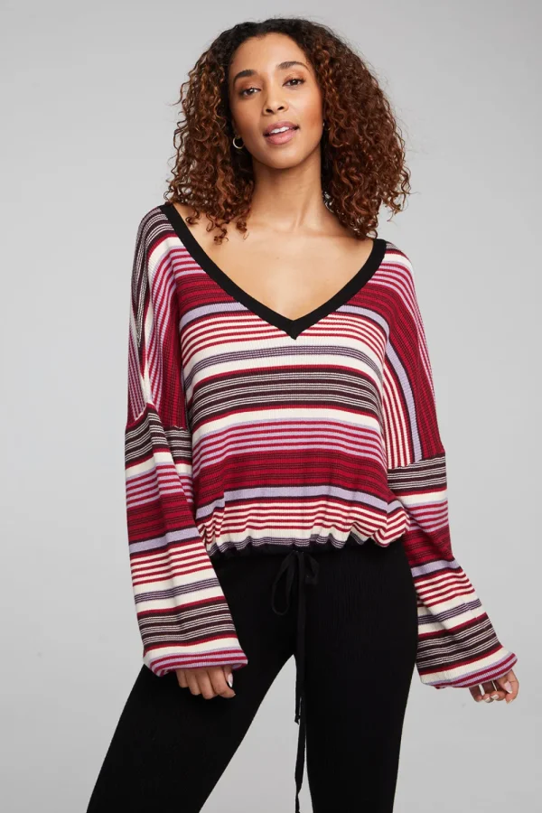 Hot Diamond Roxy Stripe Long Sleeve Women Loungewear