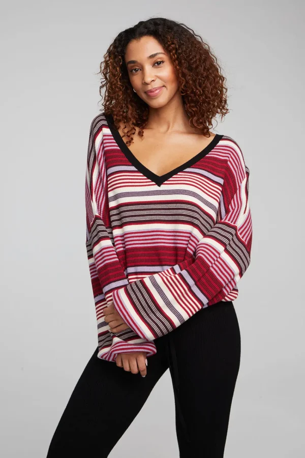Hot Diamond Roxy Stripe Long Sleeve Women Loungewear