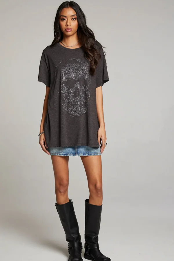 Fashion Diamond Skull Tee Women Loungewear | Graphics