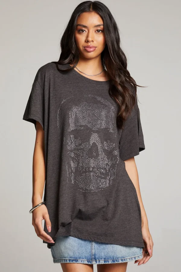 Fashion Diamond Skull Tee Women Loungewear | Graphics