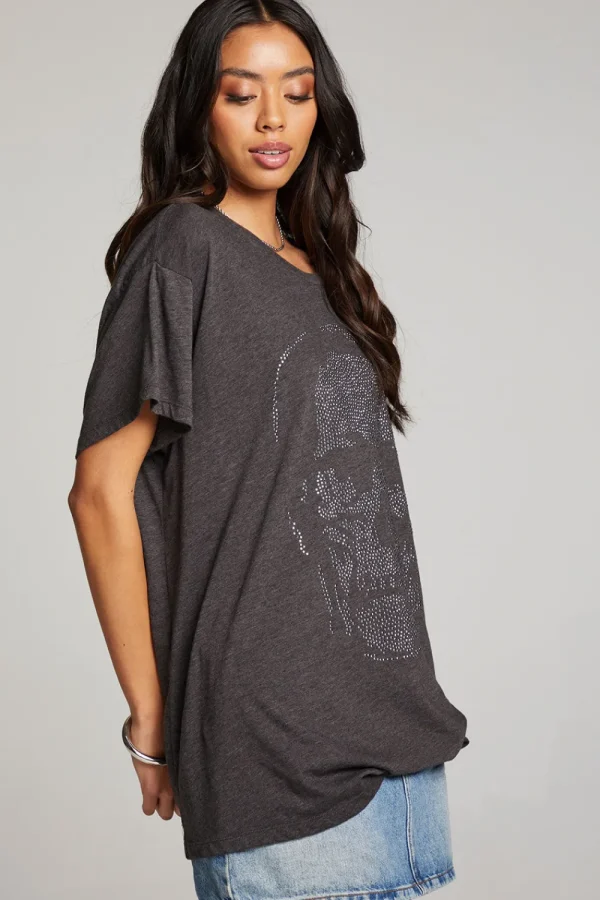 Fashion Diamond Skull Tee Women Loungewear | Graphics