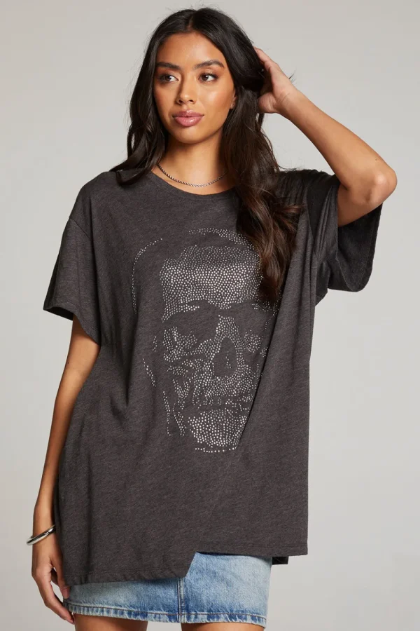 Fashion Diamond Skull Tee Women Loungewear | Graphics