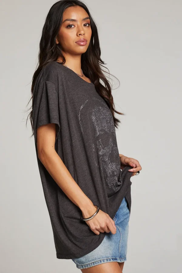 Fashion Diamond Skull Tee Women Loungewear | Graphics