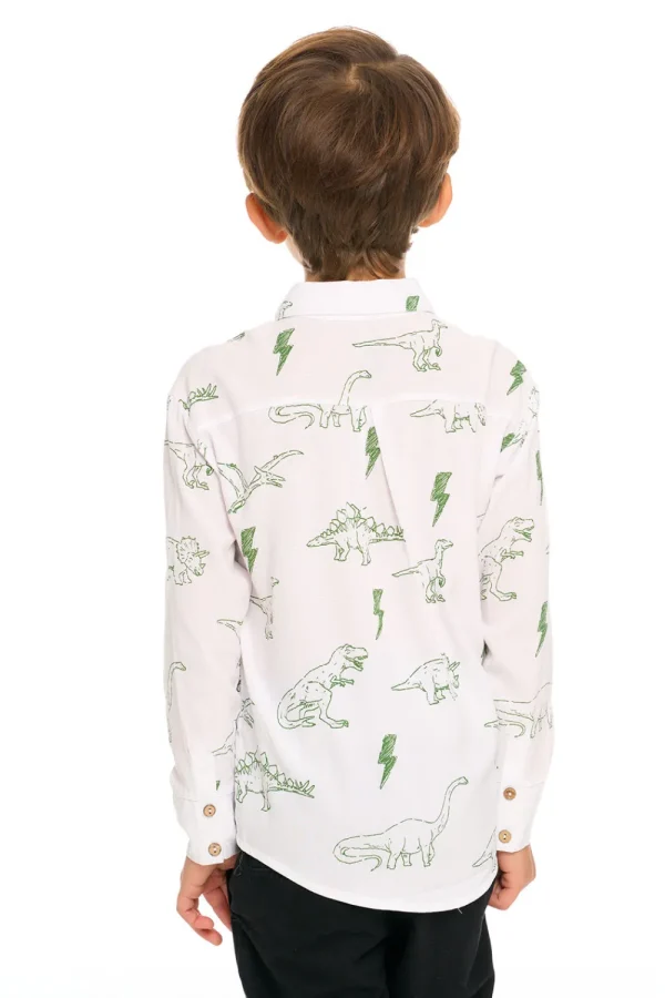 Cheap Dino Button Down Kids/BOY Boys