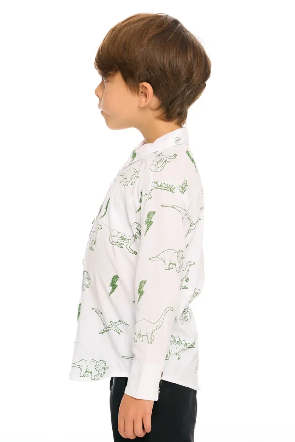 Cheap Dino Button Down Kids/BOY Boys