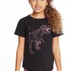 Best Sale Dino Time Girls Crew Neck Tee Kids Girls