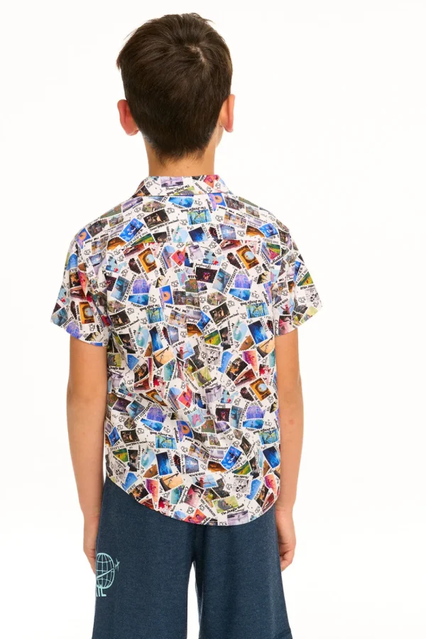 Discount Disney 100 - Air Mail Button Down Shirt Kids/BOY Boys