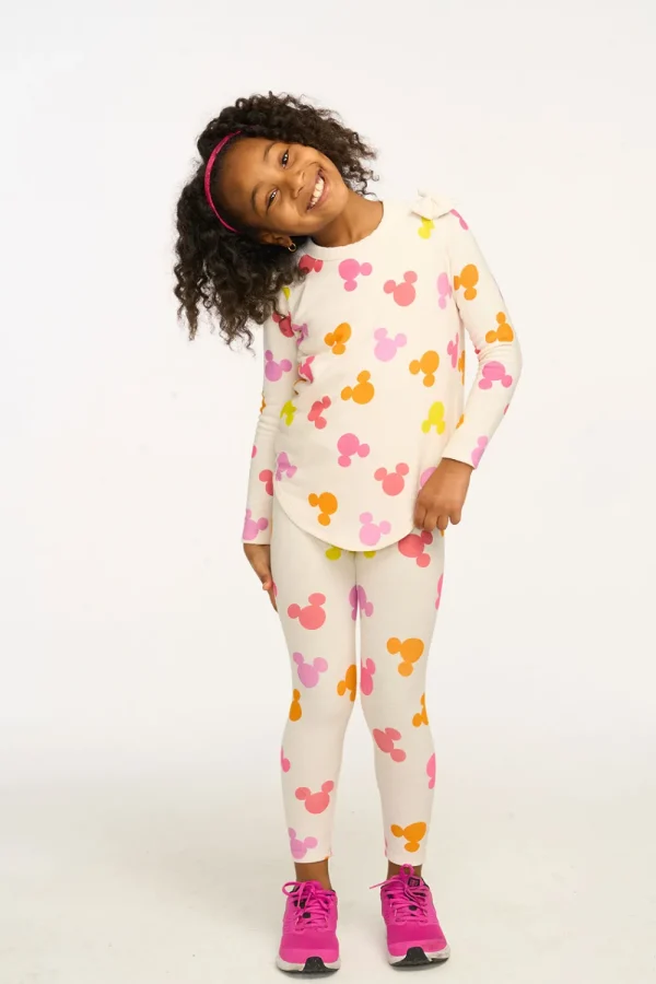 Best Sale Disney Mickey Mouse "All Over Icons" Leggings Kids Girls