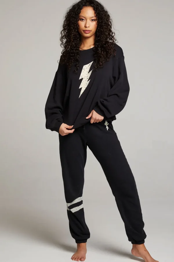 Store Distressed Bolt Sweatpant Women Loungewear | Bottoms