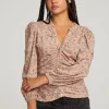 Hot Ditsy Print Long Sleeve Women Loungewear | Graphics