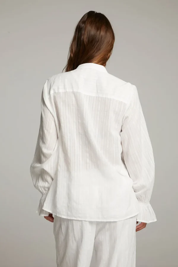 Sale Dolphin White Button Down Women Loungewear | Tops