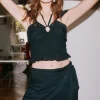 New Elena Black Mini Skirt Women Loungewear | Bottoms