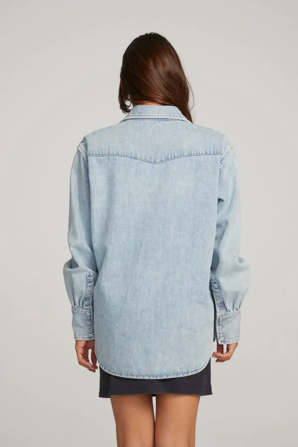 Store Elk Classic Blue Button Down Women Loungewear | Tops