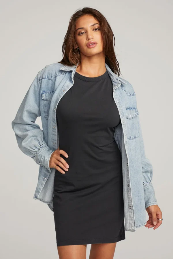 Store Elk Classic Blue Button Down Women Loungewear | Tops