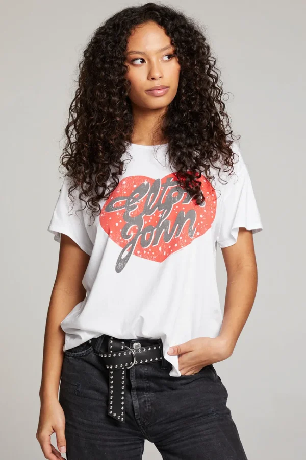 Flash Sale Elton John Script Logo Heart Women Loungewear | Music