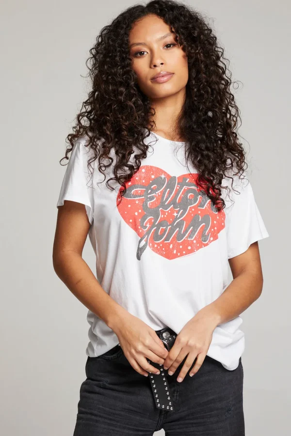 Flash Sale Elton John Script Logo Heart Women Loungewear | Music