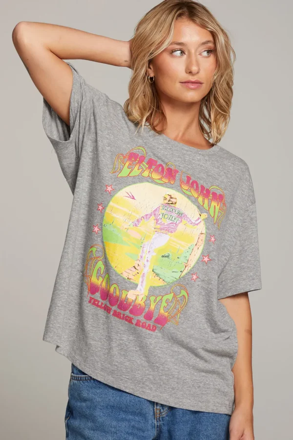 Hot Elton John Yellow Brick Road Tee Women Loungewear | Music