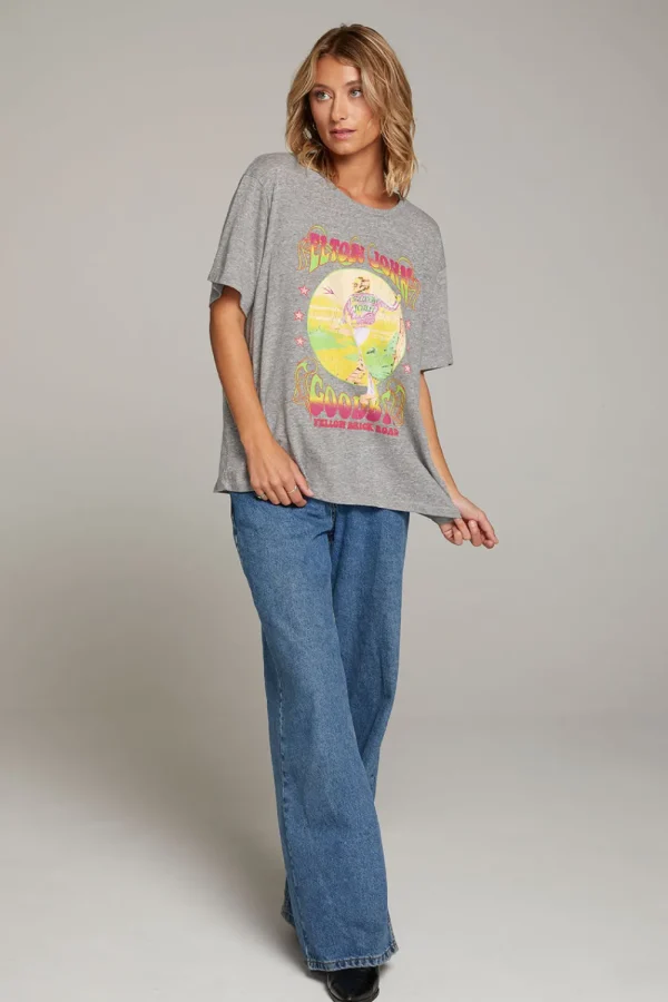 Hot Elton John Yellow Brick Road Tee Women Loungewear | Music