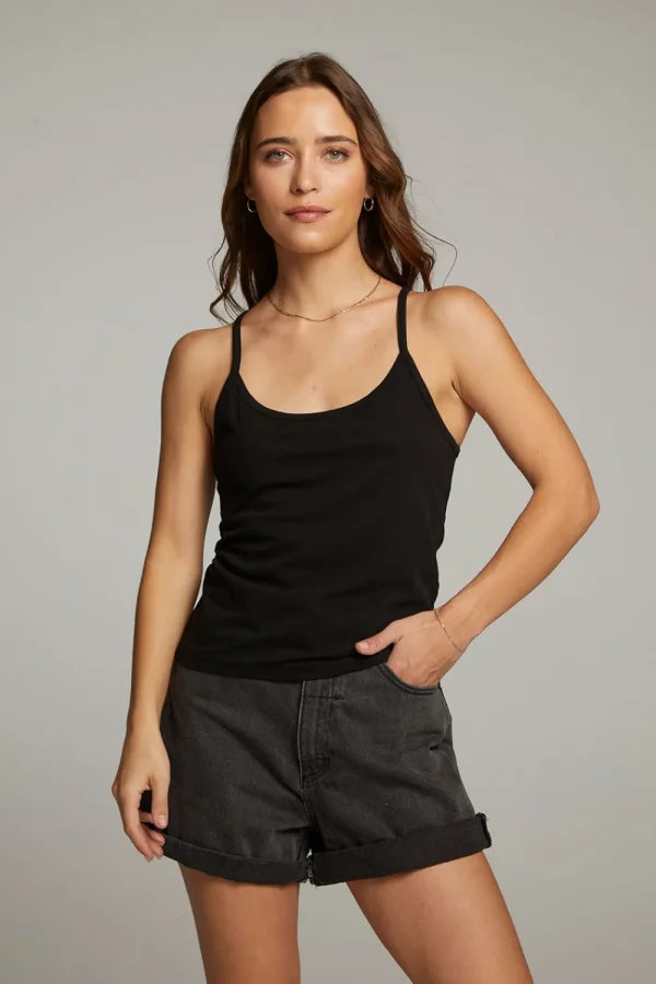 Fashion Emma Black Tank Top Women Loungewear | Tops