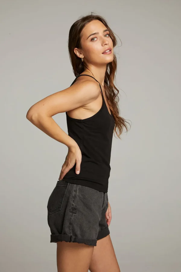 Fashion Emma Black Tank Top Women Loungewear | Tops