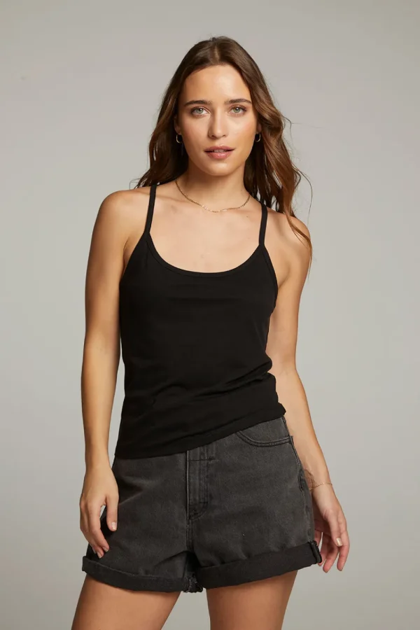 Fashion Emma Black Tank Top Women Loungewear | Tops