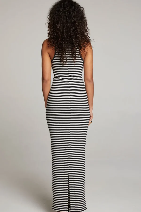 Fashion Emma Punk Stripe Maxi Dress Women Loungewear | Dresses
