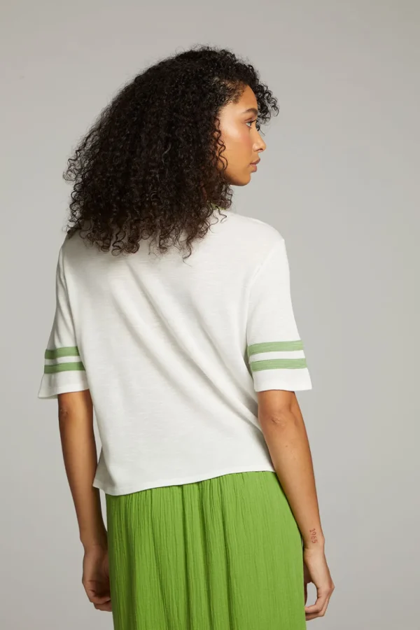 Cheap Enrique White Short Sleeve Women Loungewear | Tops