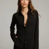 New Ethan Black Button Up Women Loungewear | Tops