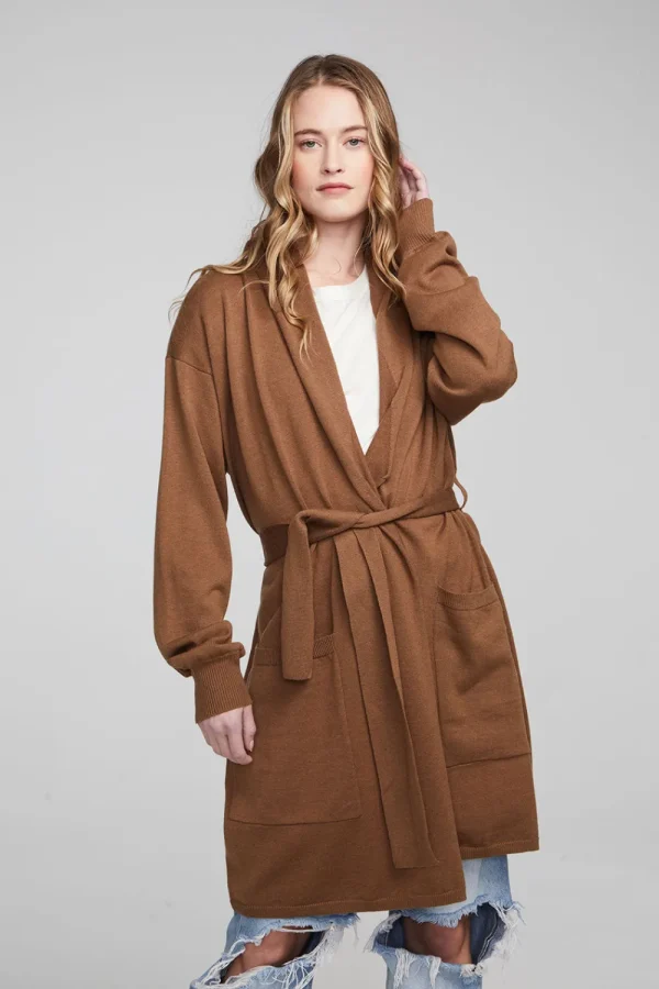 Online Eve Deep Taupe Sweater Women Outerwear | Loungewear