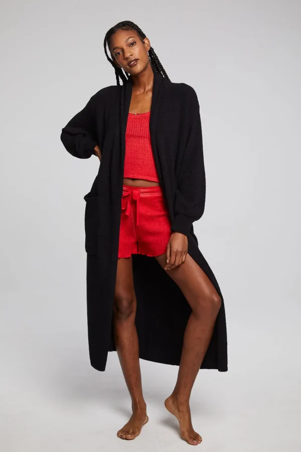 Discount Evee Maxi Licorice Cardigan Women Outerwear | Tops