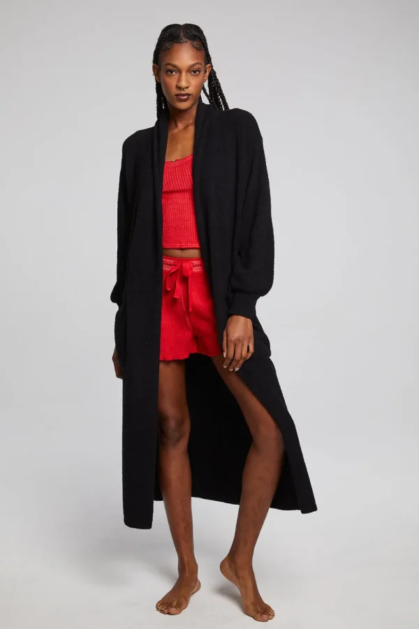 Discount Evee Maxi Licorice Cardigan Women Outerwear | Tops