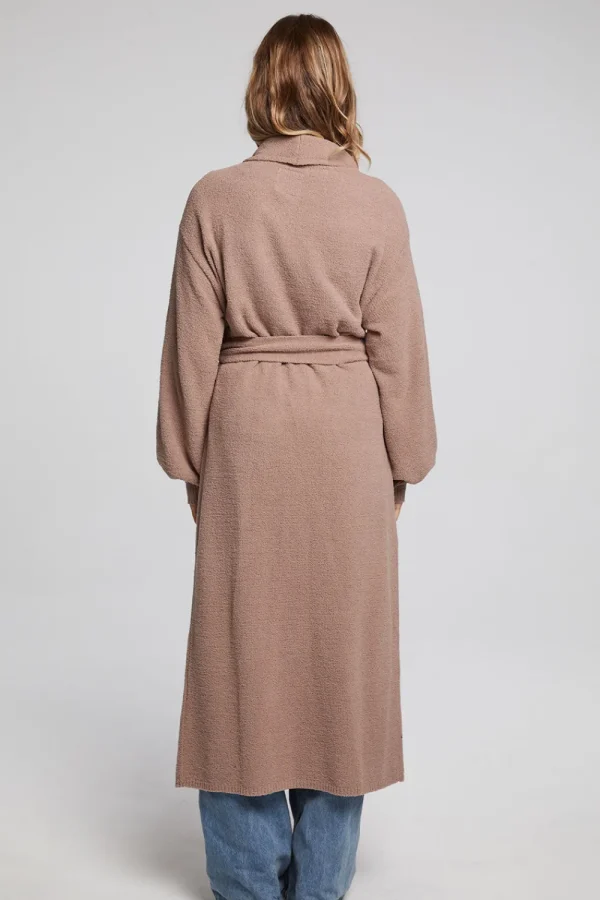 Outlet Evee Warm Taupe Maxi Cardigan Women Outerwear | Loungewear