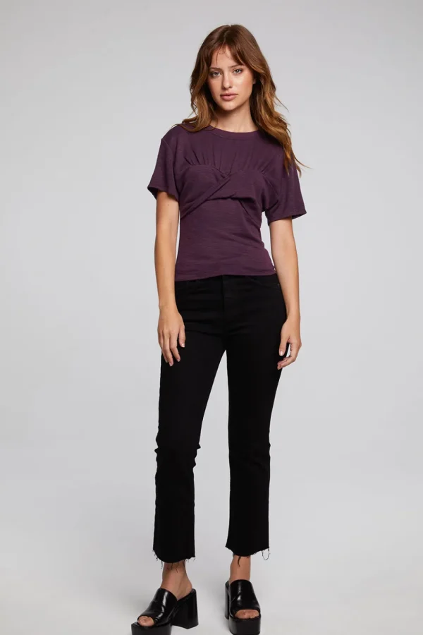 Cheap Evelynn Plum Perfect Tee Women Loungewear | Tops