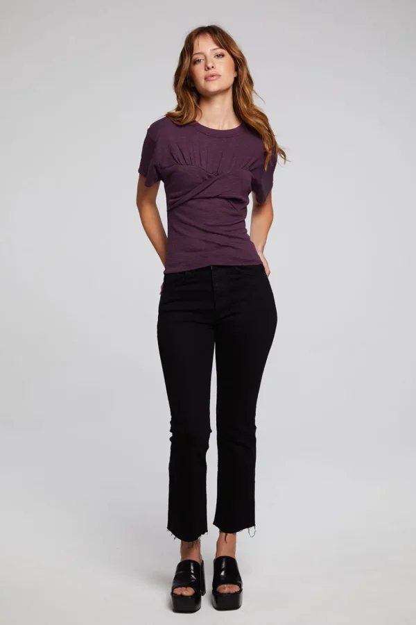 Cheap Evelynn Plum Perfect Tee Women Loungewear | Tops