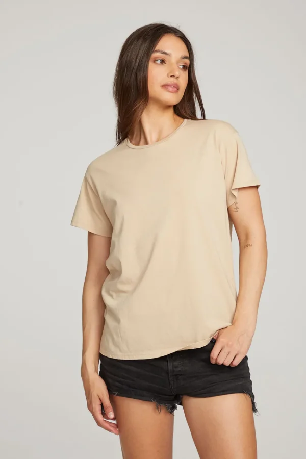 Flash Sale Everyday Essential Cappuccino Crew Neck Tee Women Loungewear | Essentials
