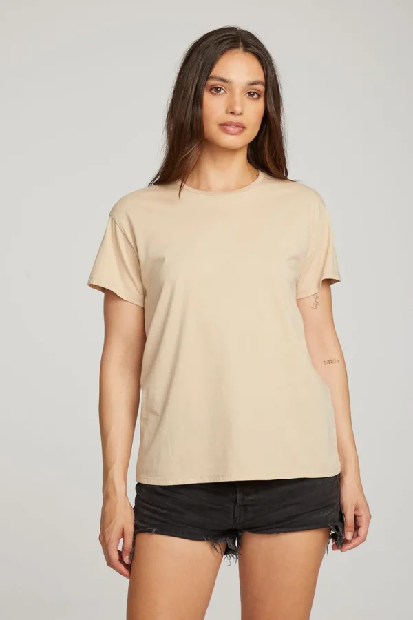 Flash Sale Everyday Essential Cappuccino Crew Neck Tee Women Loungewear | Essentials