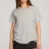 Cheap Everyday Essential Heather Grey Crew Neck Tee Women Loungewear | Tops