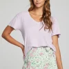New Everyday Essential V Neck Tee Women Loungewear | Essentials