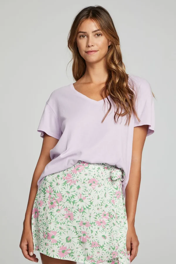New Everyday Essential V Neck Tee Women Loungewear | Essentials